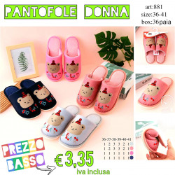 Stock Pantofole Donna